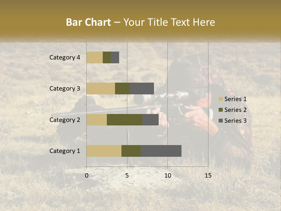 A Man With A Rifle In A Field PowerPoint Template