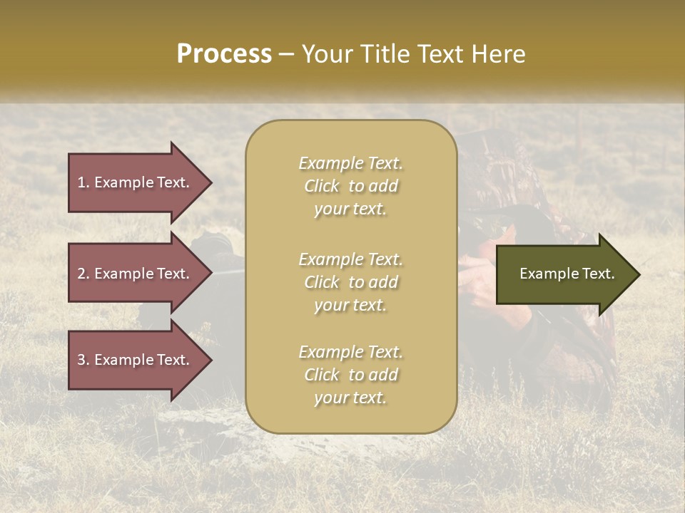 A Man With A Rifle In A Field PowerPoint Template