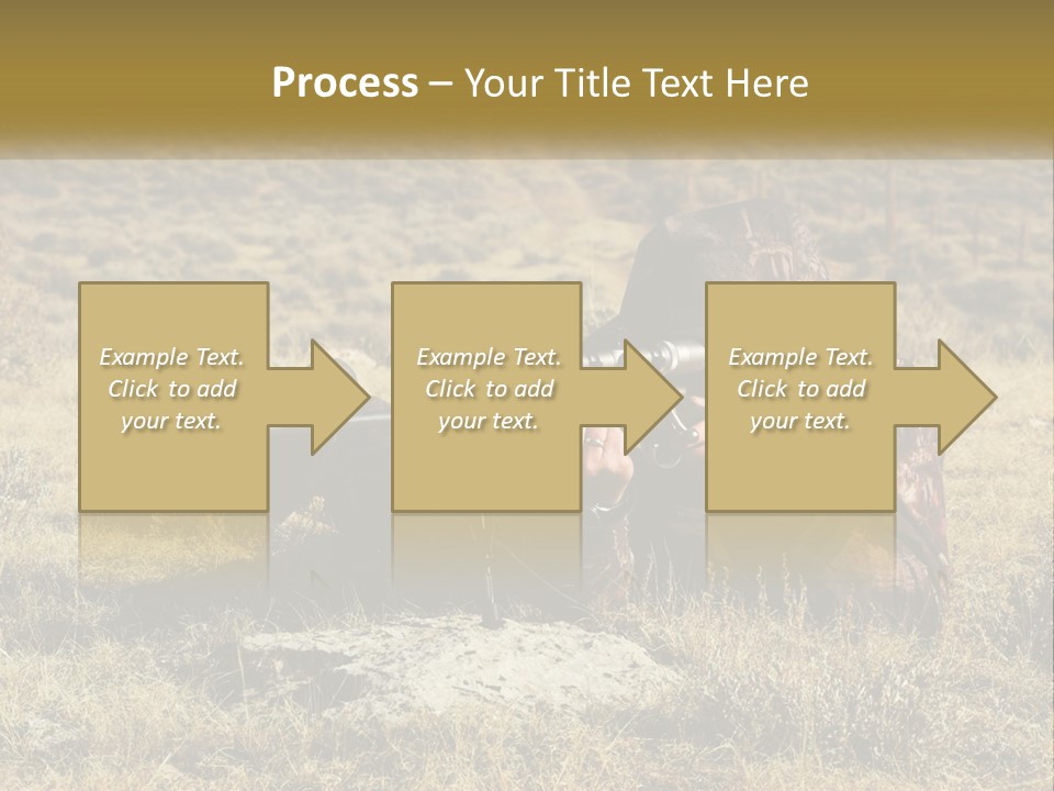 A Man With A Rifle In A Field PowerPoint Template