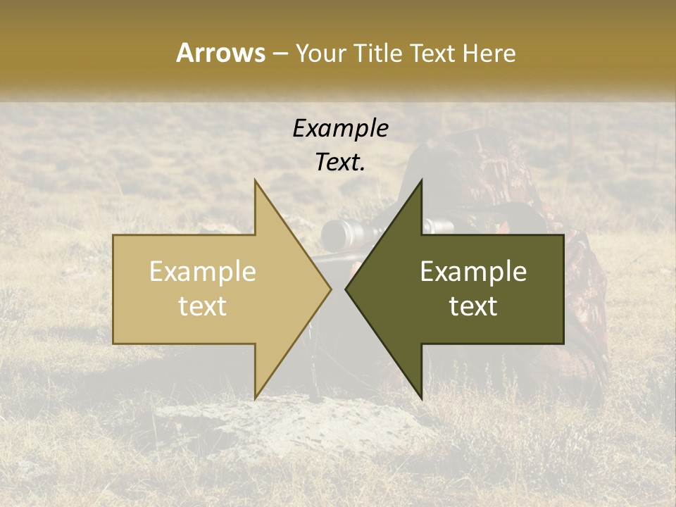 A Man With A Rifle In A Field PowerPoint Template