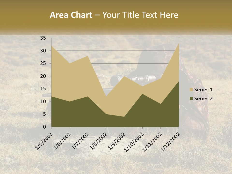 A Man With A Rifle In A Field PowerPoint Template