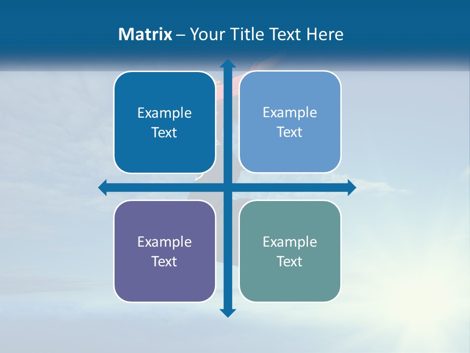 A Person Jumping In The Air With A Sky Background PowerPoint Template