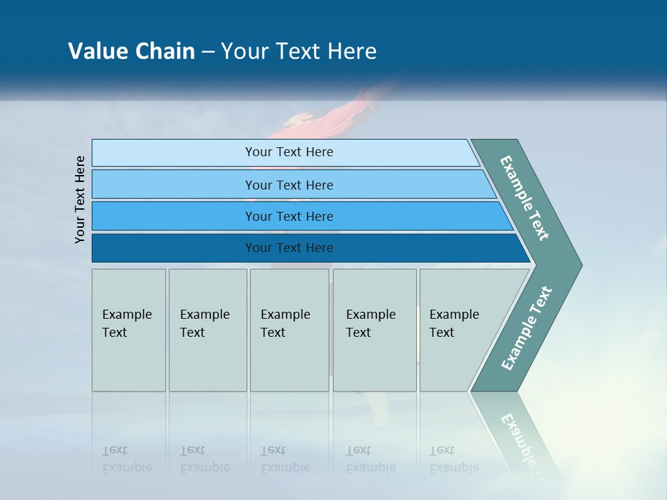 A Person Jumping In The Air With A Sky Background PowerPoint Template