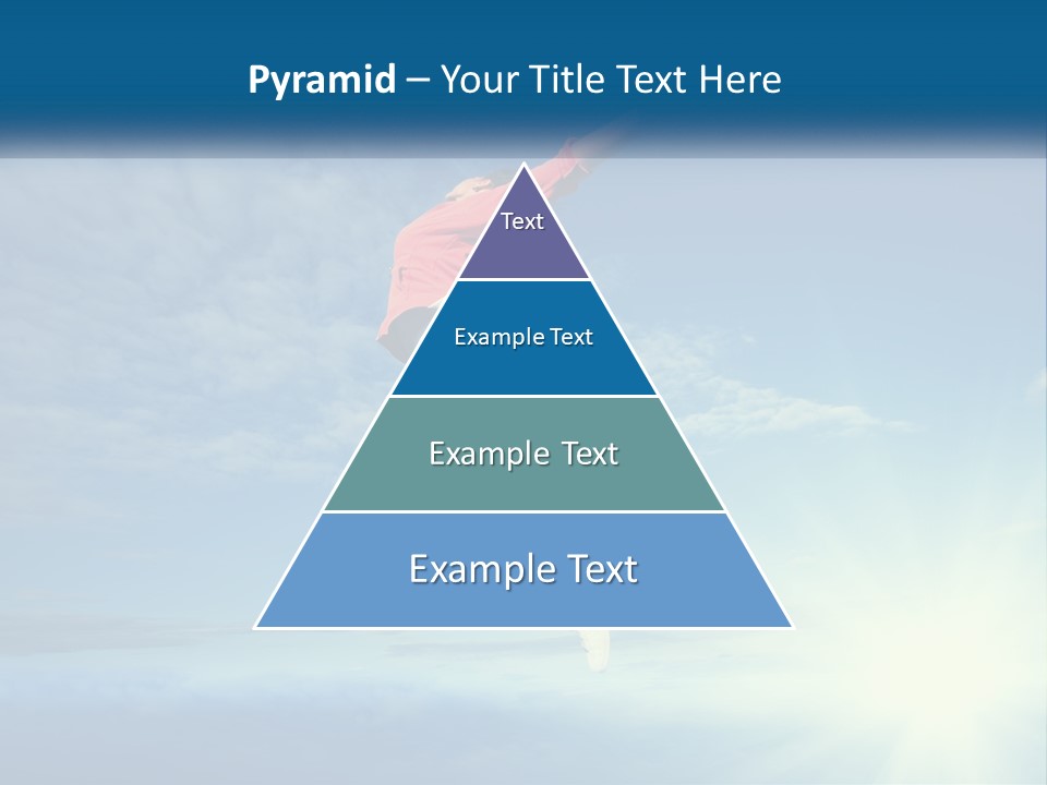 A Person Jumping In The Air With A Sky Background PowerPoint Template