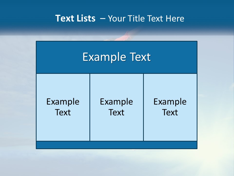 A Person Jumping In The Air With A Sky Background PowerPoint Template