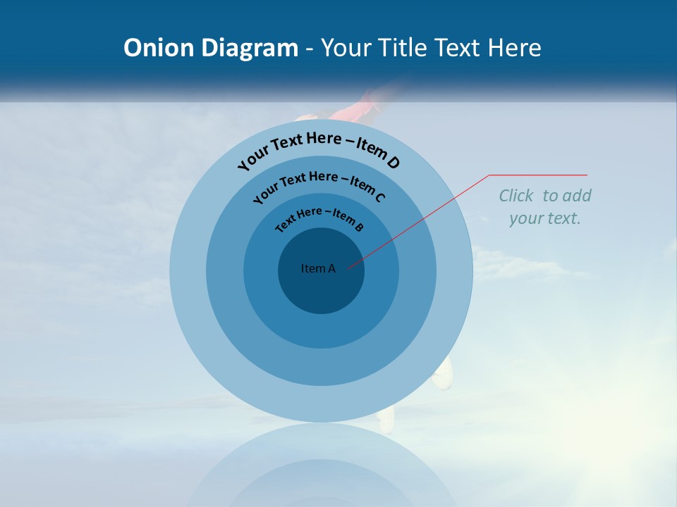 A Person Jumping In The Air With A Sky Background PowerPoint Template