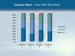 A Person Jumping In The Air With A Sky Background PowerPoint Template