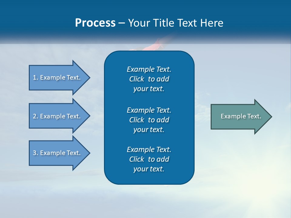A Person Jumping In The Air With A Sky Background PowerPoint Template