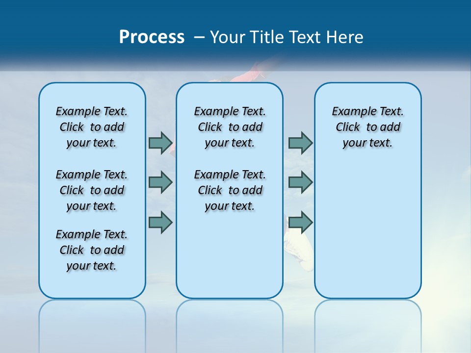 A Person Jumping In The Air With A Sky Background PowerPoint Template