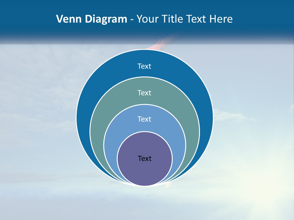 A Person Jumping In The Air With A Sky Background PowerPoint Template