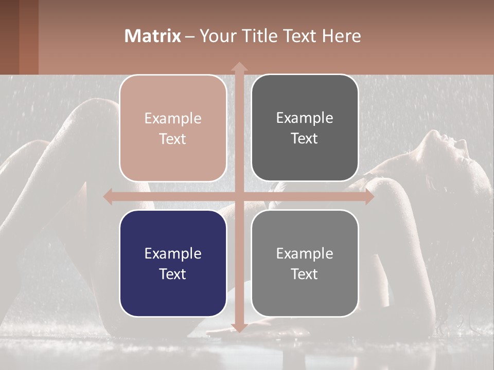 A Woman Laying On The Ground In The Rain PowerPoint Template