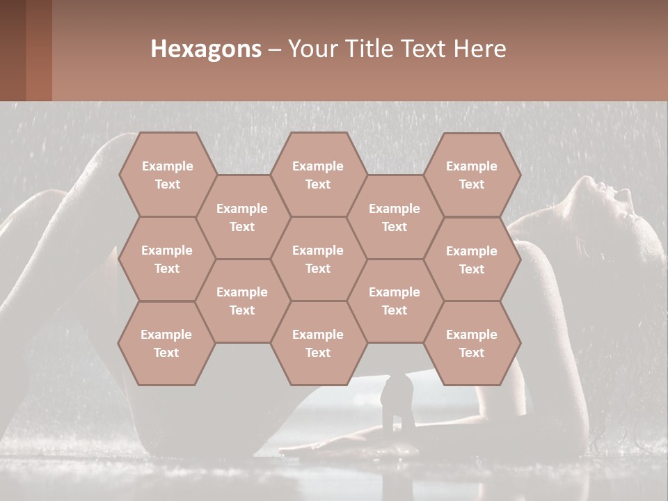 A Woman Laying On The Ground In The Rain PowerPoint Template