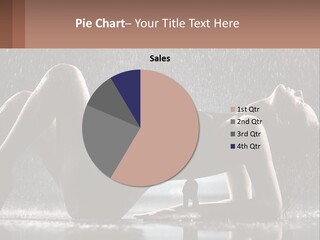 A Woman Laying On The Ground In The Rain PowerPoint Template