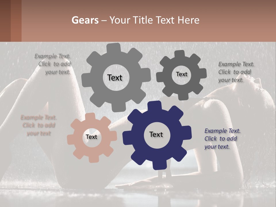 A Woman Laying On The Ground In The Rain PowerPoint Template