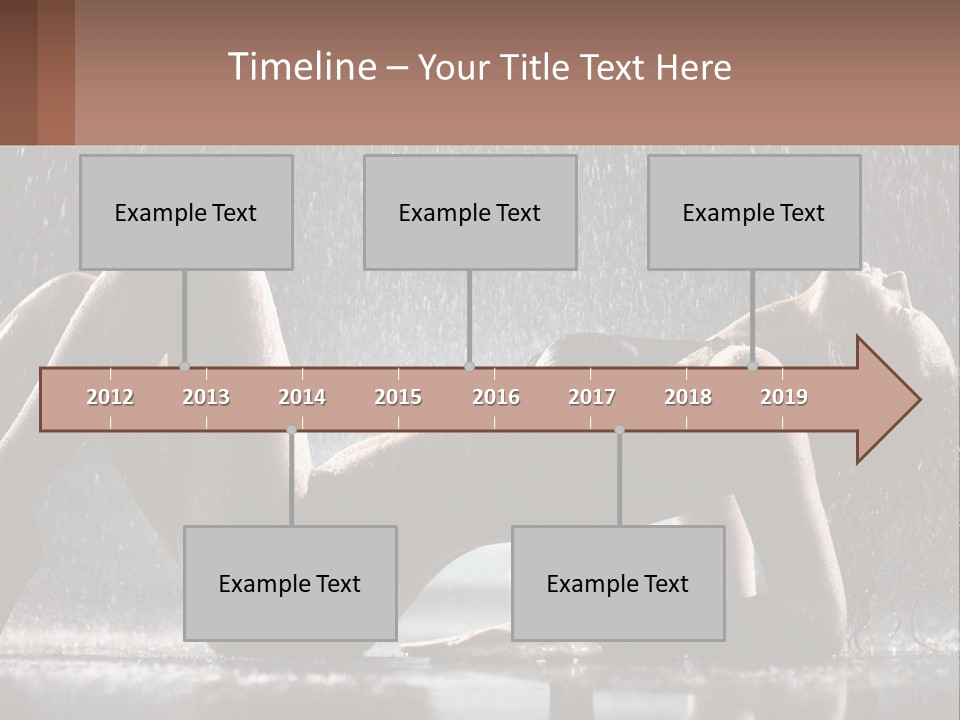 A Woman Laying On The Ground In The Rain PowerPoint Template