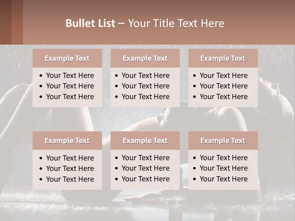 A Woman Laying On The Ground In The Rain PowerPoint Template