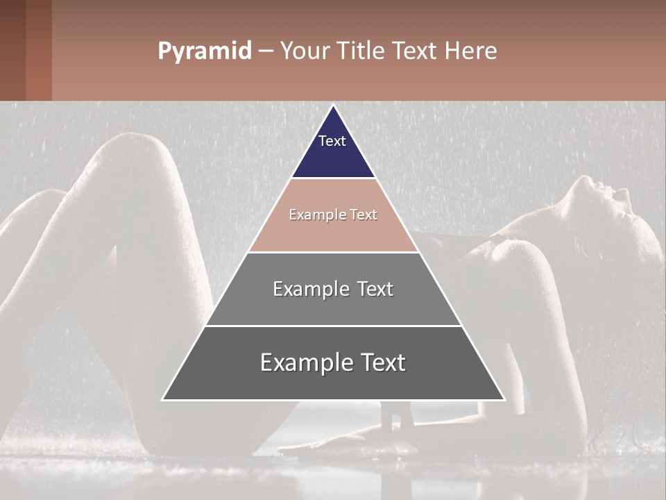 A Woman Laying On The Ground In The Rain PowerPoint Template