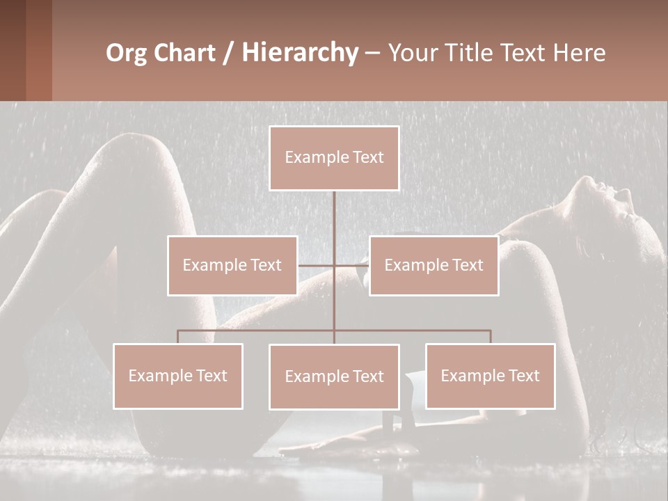 A Woman Laying On The Ground In The Rain PowerPoint Template