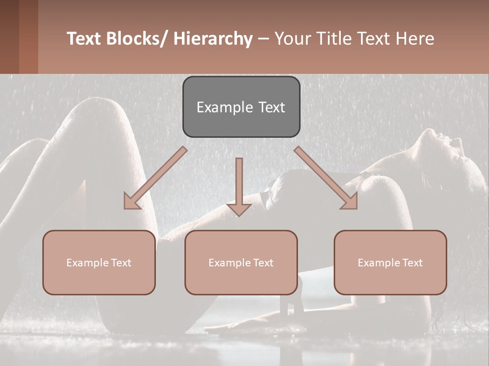 A Woman Laying On The Ground In The Rain PowerPoint Template