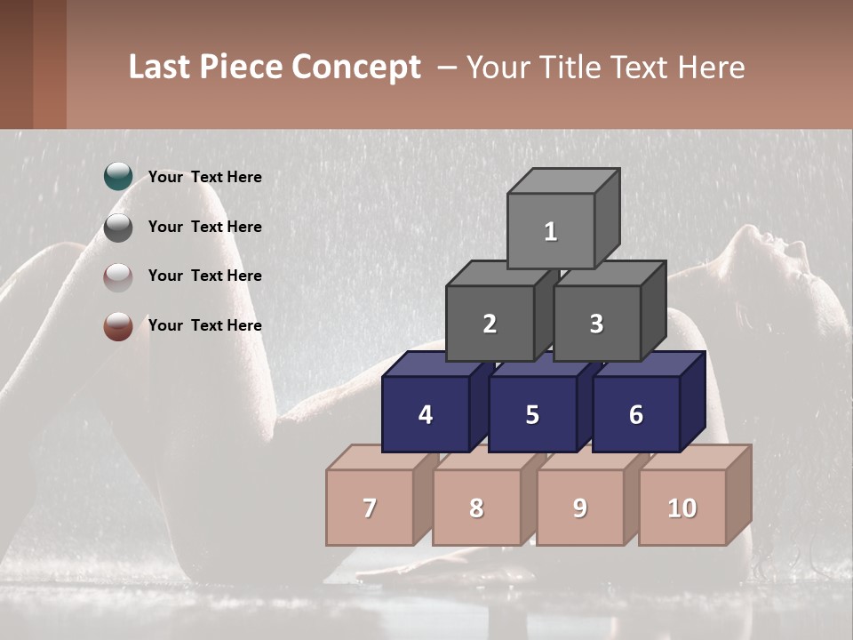 A Woman Laying On The Ground In The Rain PowerPoint Template