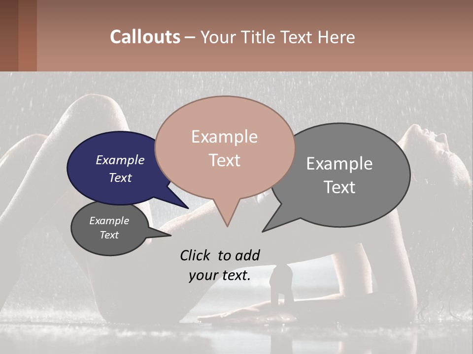 A Woman Laying On The Ground In The Rain PowerPoint Template