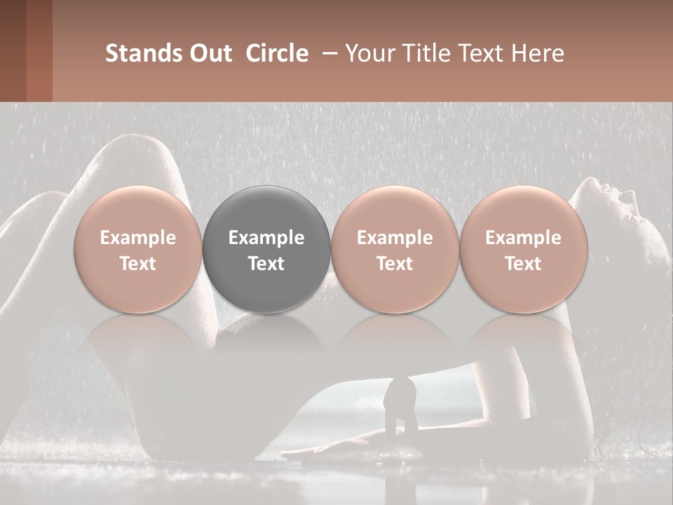 A Woman Laying On The Ground In The Rain PowerPoint Template