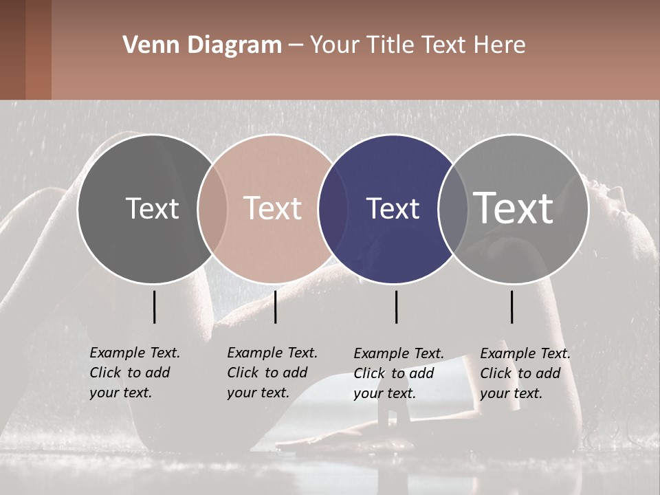 A Woman Laying On The Ground In The Rain PowerPoint Template