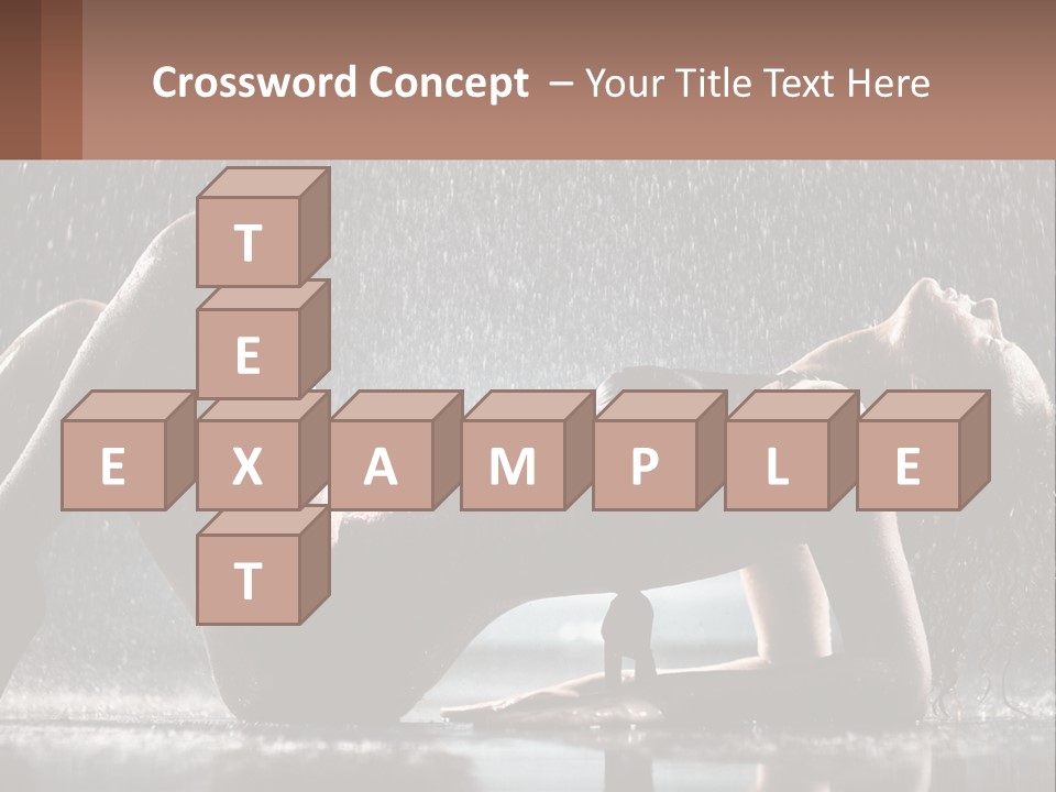 A Woman Laying On The Ground In The Rain PowerPoint Template