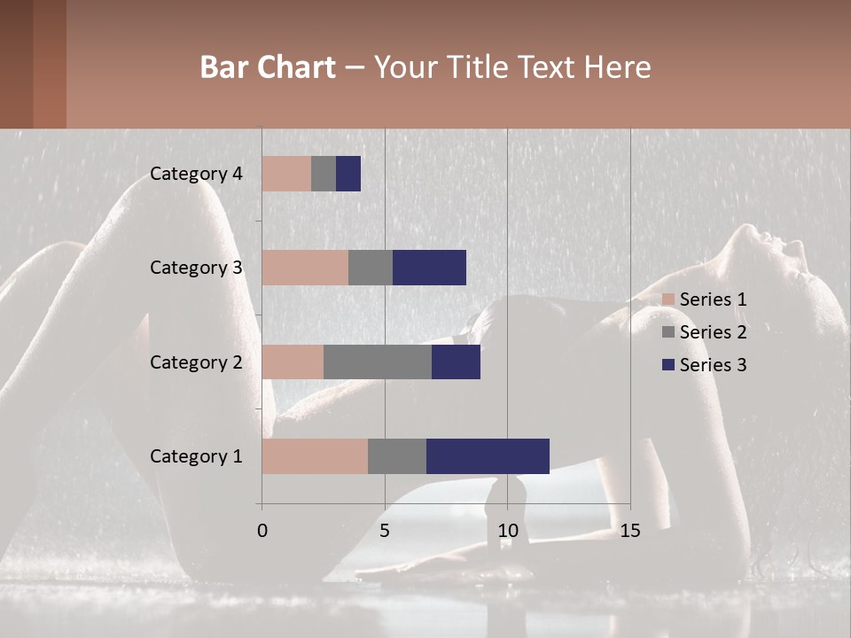 A Woman Laying On The Ground In The Rain PowerPoint Template