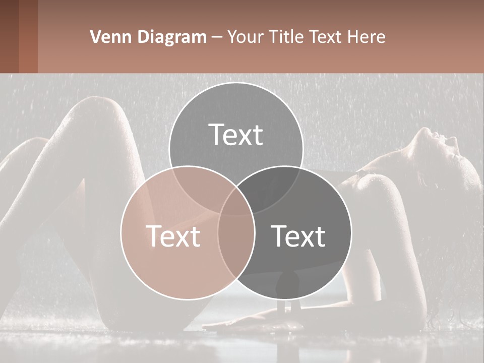 A Woman Laying On The Ground In The Rain PowerPoint Template