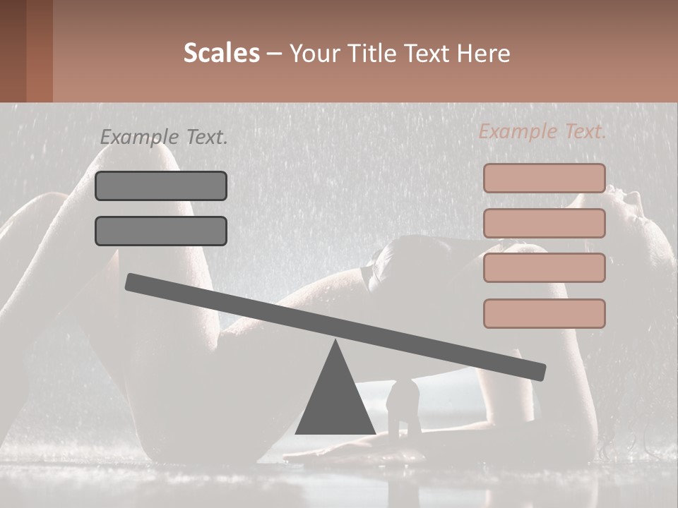 A Woman Laying On The Ground In The Rain PowerPoint Template