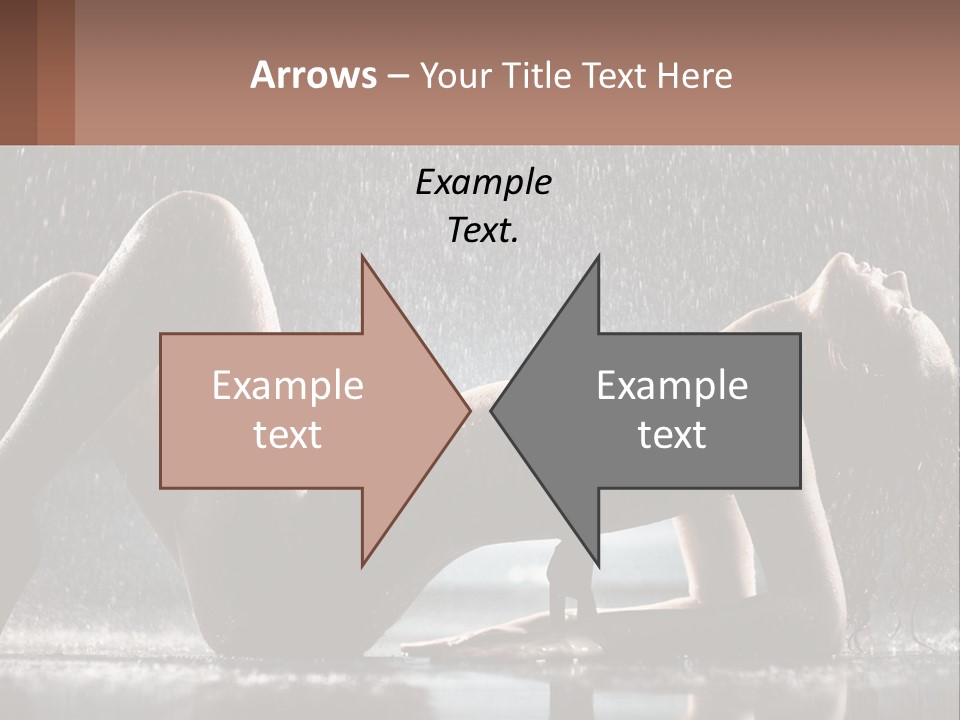 A Woman Laying On The Ground In The Rain PowerPoint Template