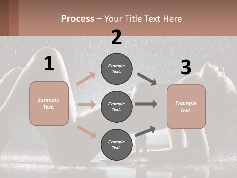 A Woman Laying On The Ground In The Rain PowerPoint Template