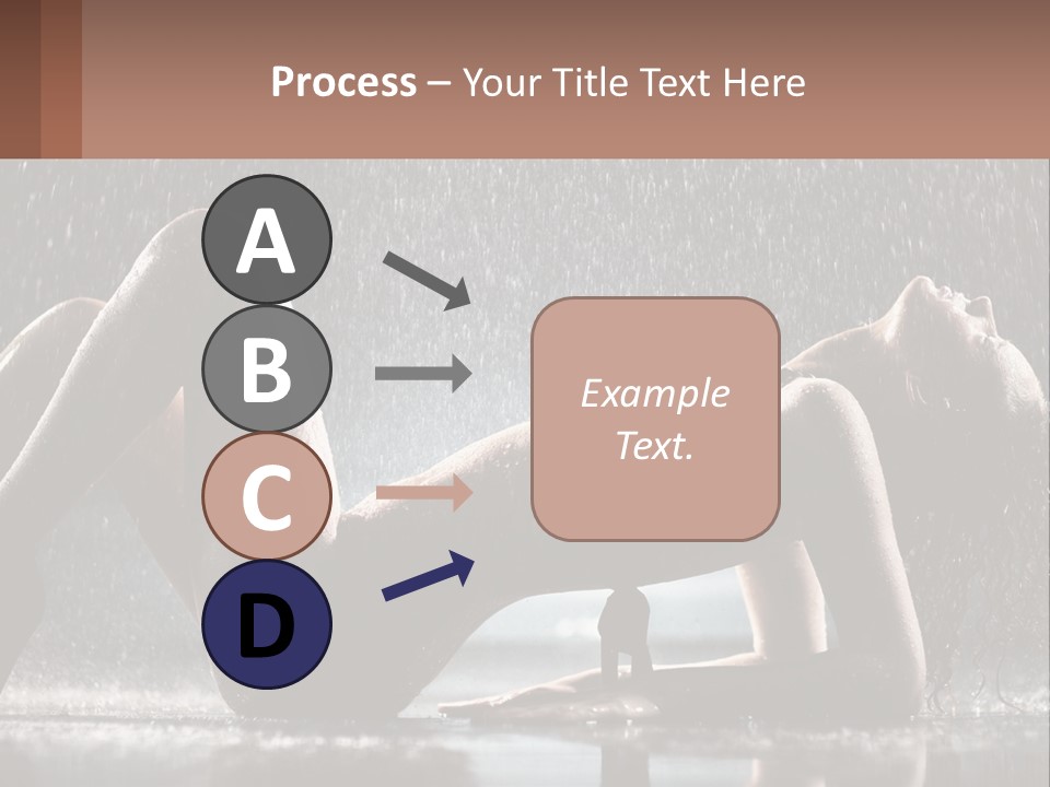 A Woman Laying On The Ground In The Rain PowerPoint Template