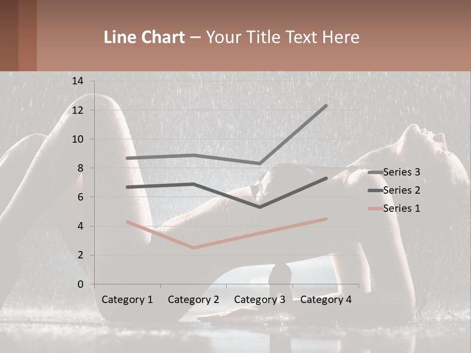 A Woman Laying On The Ground In The Rain PowerPoint Template