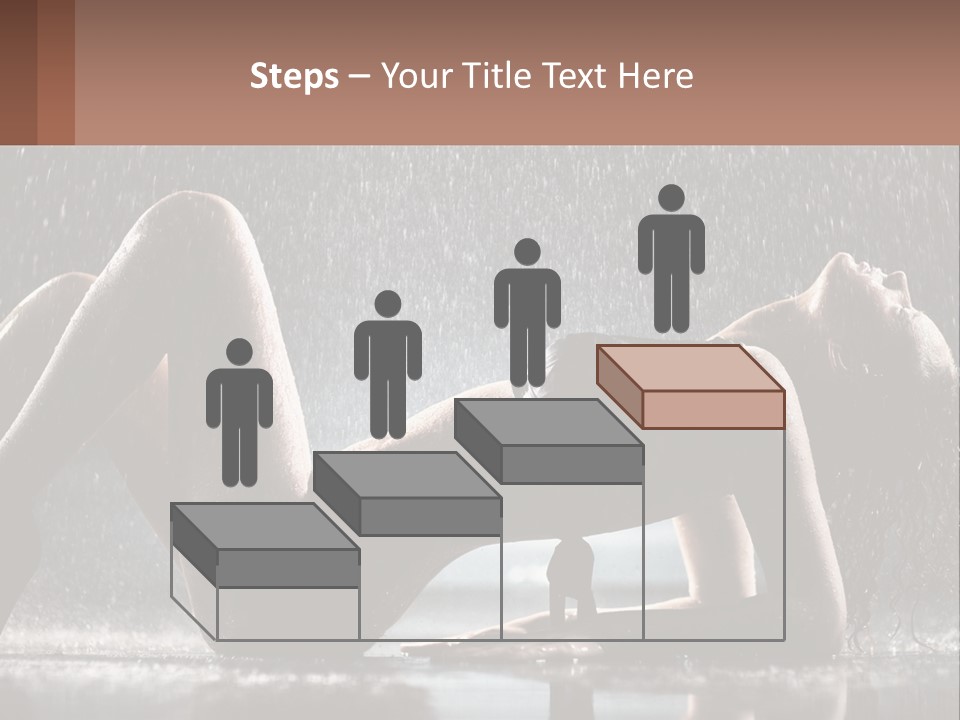 A Woman Laying On The Ground In The Rain PowerPoint Template