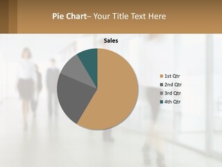 A Group Of People Walking Down A Hallway PowerPoint Template