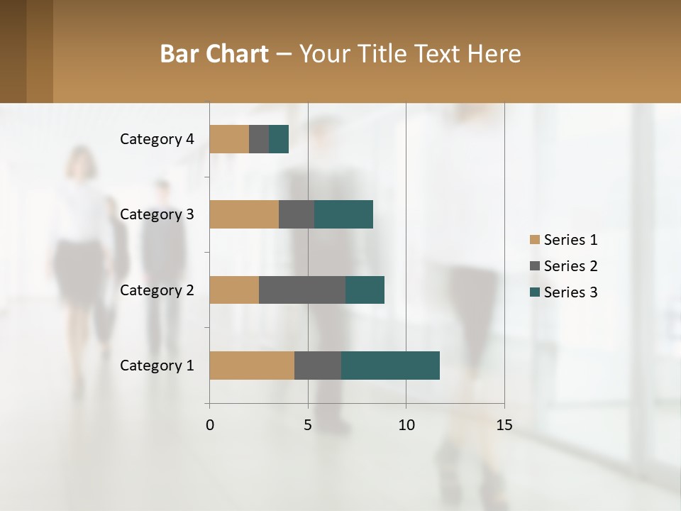 A Group Of People Walking Down A Hallway PowerPoint Template