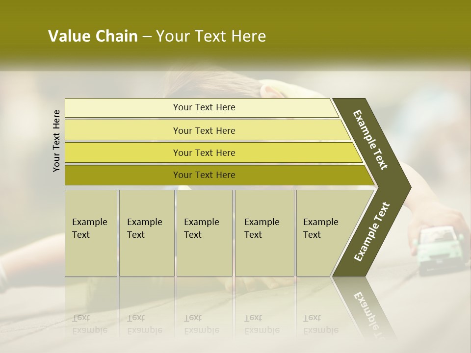 A Young Boy Playing With A Toy Truck PowerPoint Template