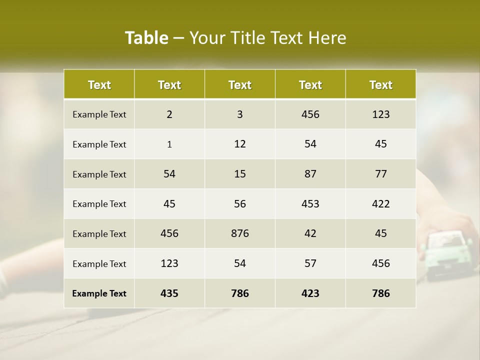 A Young Boy Playing With A Toy Truck PowerPoint Template