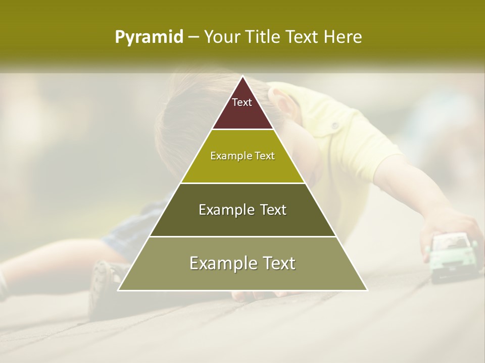 A Young Boy Playing With A Toy Truck PowerPoint Template