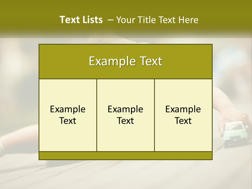 A Young Boy Playing With A Toy Truck PowerPoint Template