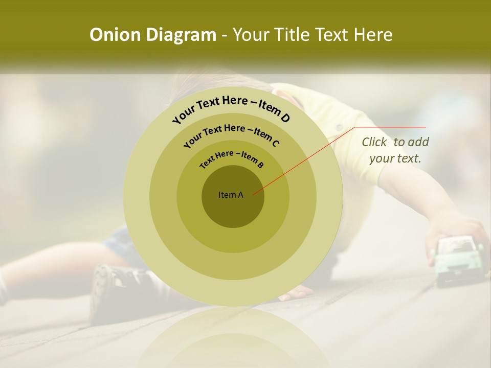 A Young Boy Playing With A Toy Truck PowerPoint Template