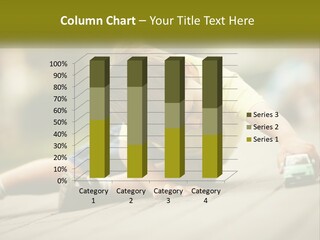 A Young Boy Playing With A Toy Truck PowerPoint Template