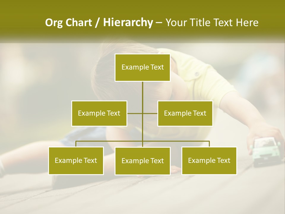 A Young Boy Playing With A Toy Truck PowerPoint Template