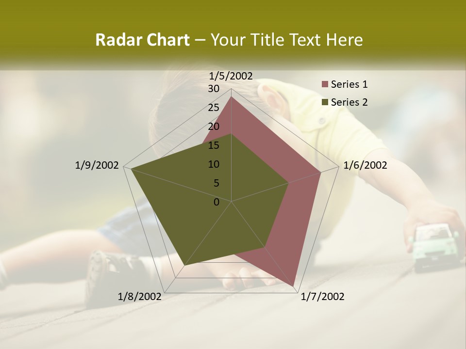 A Young Boy Playing With A Toy Truck PowerPoint Template