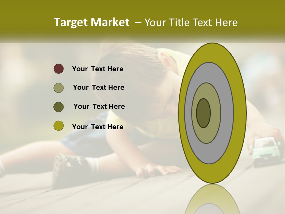 A Young Boy Playing With A Toy Truck PowerPoint Template