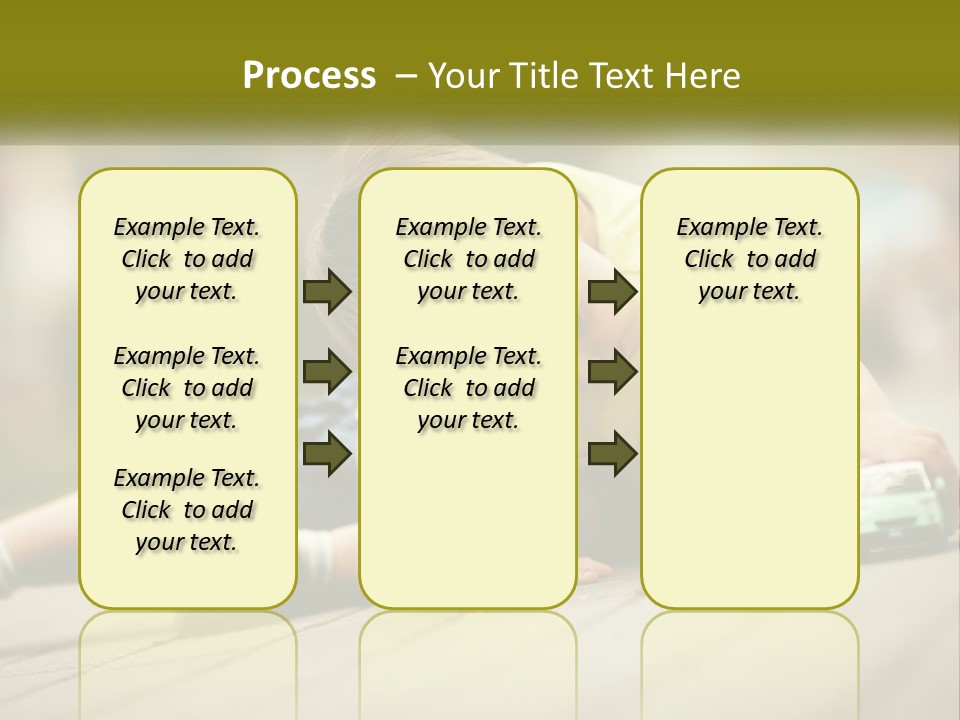 A Young Boy Playing With A Toy Truck PowerPoint Template