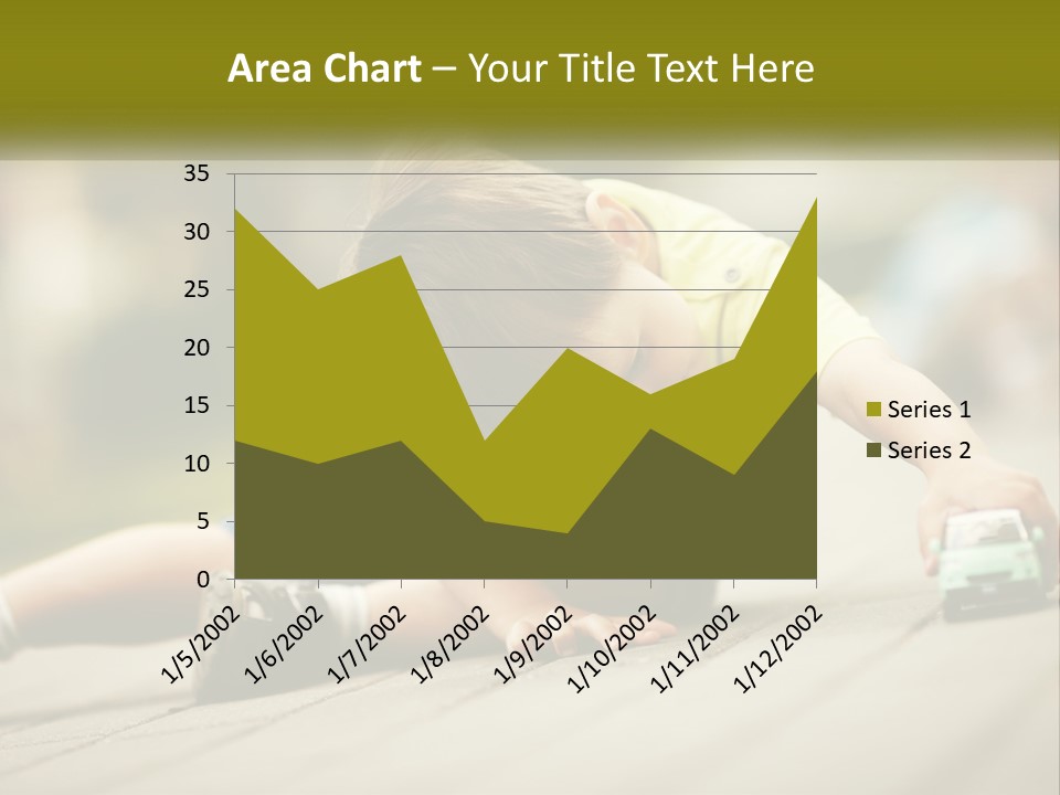 A Young Boy Playing With A Toy Truck PowerPoint Template