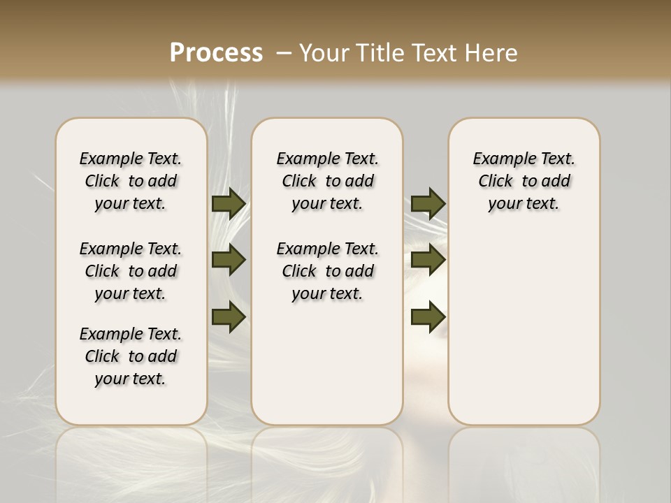 A Beautiful Blonde Woman With Long Hair In Motion PowerPoint Template